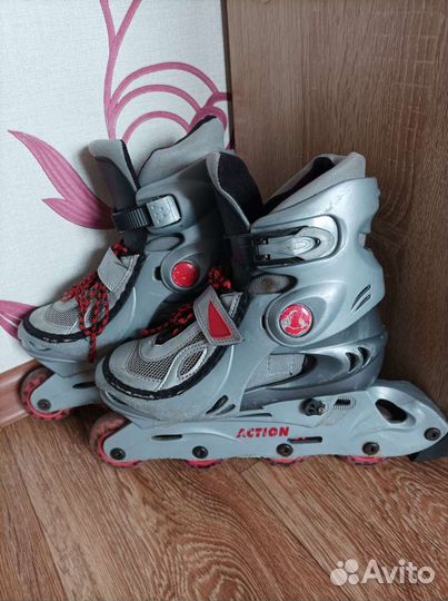 Роликовые коньки детские раздвижные