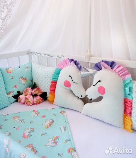 Новые бортики в кроватку