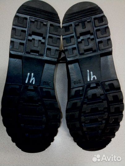 Кожаные рабочие прошитые ботинки