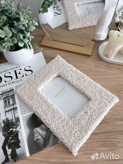Пушистая фоторамка в стиле zara home