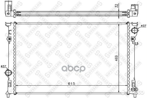 10-25627-SX радиатор системы охлаждения Chrysl