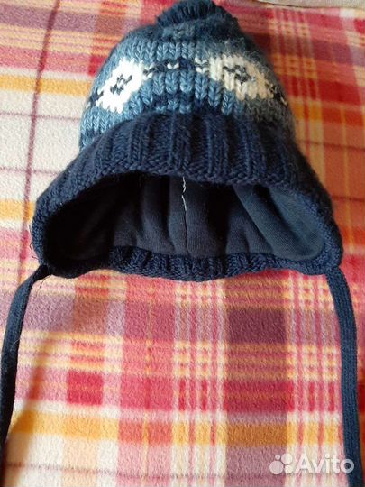 Шапка для мальчика зима р-р 42-44