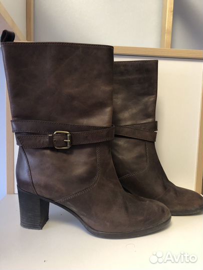 Сапоги кожаные