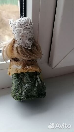 Ватная игрушка на ёлку