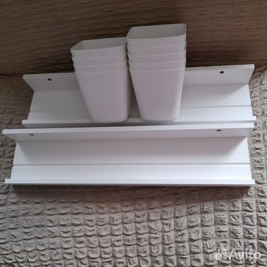 Полка навесная на рейлинг