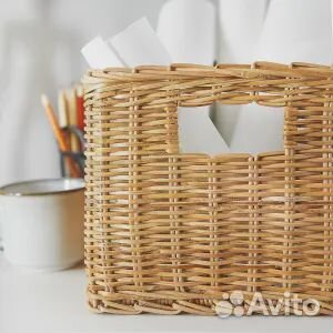 Trummis труммис Корзина, ручная работа ротанг, 25x