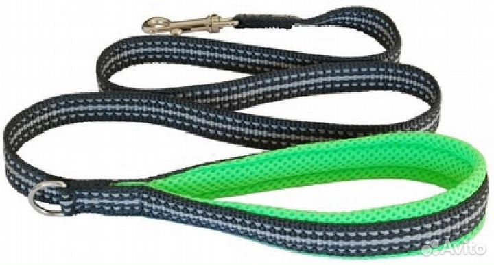 Cortina Мягкий светоотражающий поводок неоновый зе