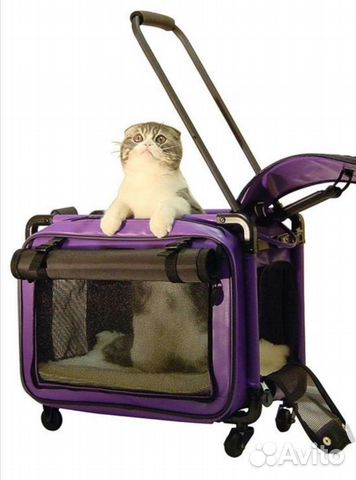 Переноска для животных бу на колесах