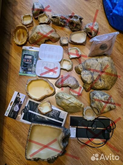 Миски,укрытия,купалки,лианы,кора