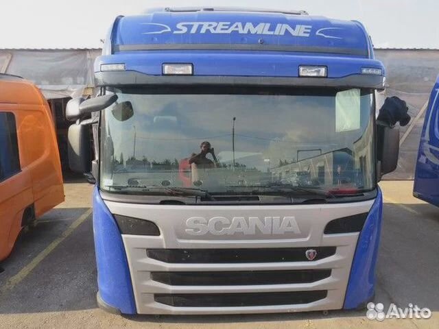 Кабина Scania CG19 H синяя 1140 мм