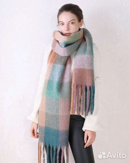 Шарф с бахромой