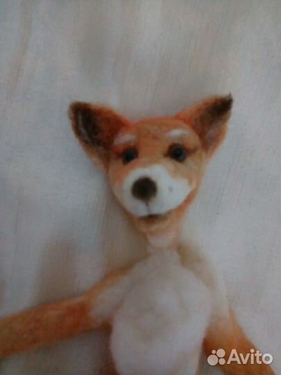Игрушки ручной работы (не завершина) Лиса