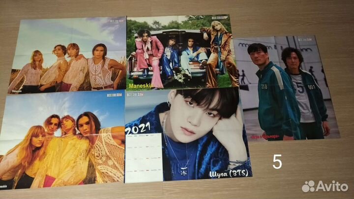 Плакаты все звёзды бтс аниме maneskin уэнсдей