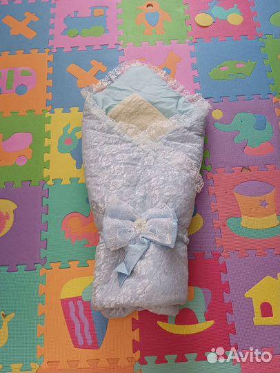 Конверт одеяло на выписку зима