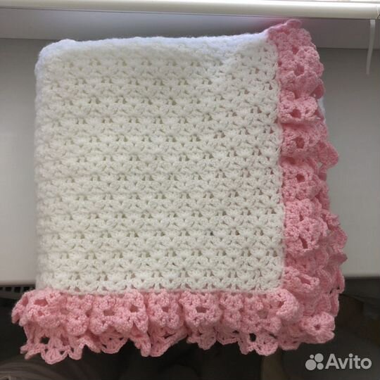 Плед, шапочка и пинетки для новорождённого