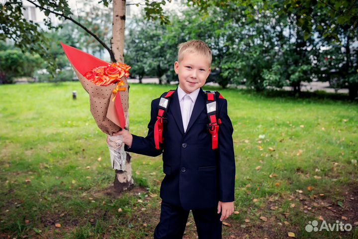 Пиджак темно-синий школьный для мальчика