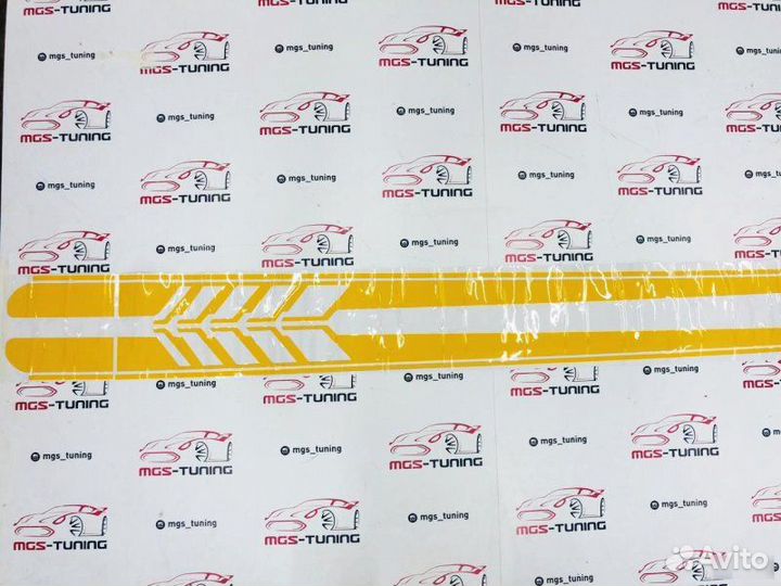 Наклейки AMG Edition желтые Mercedes-Benz