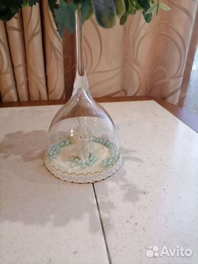 Топиарий цветочный на бокале