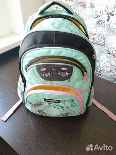 Рюкзак школьный для девочки grizzly