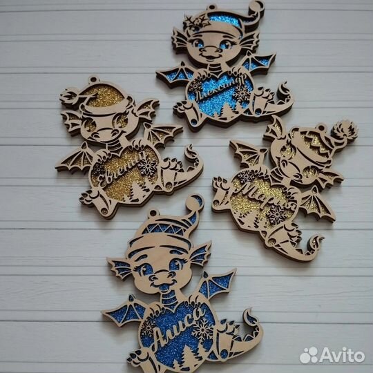 Именные игрушки на елку