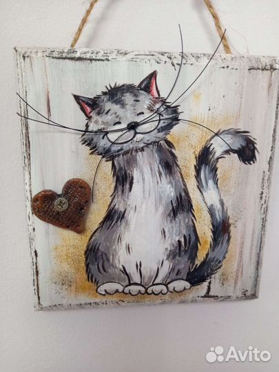 Картина панно из дерева 