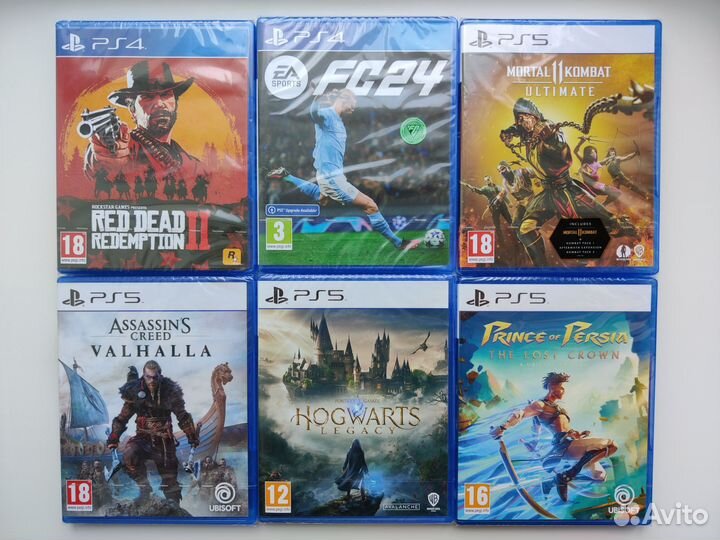 Диски ps4/ps5 новые