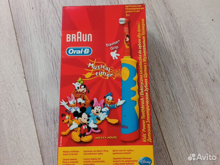 Электрическая зубная щетка oral b детская