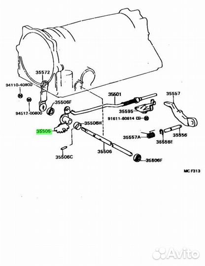 Рычажный узел В сборе, ручной клапан