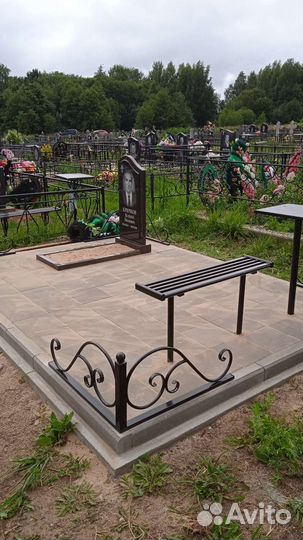 Установка памятников, благоустройство