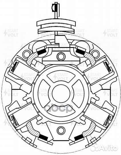 Узел щеточный стартера VAG Transporter T5 (03)