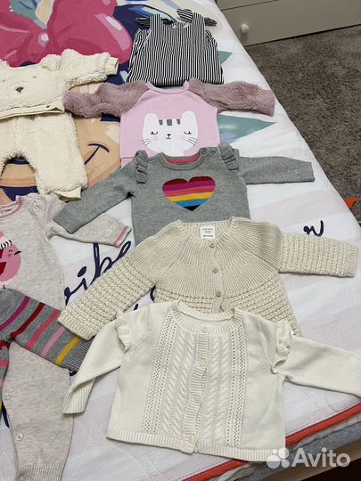 Детские вещи пакетом для девочек 3-6м