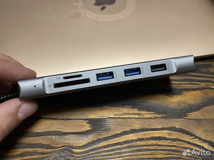Хаб USB Type C - hdmi, M2 SATA usb 3.0