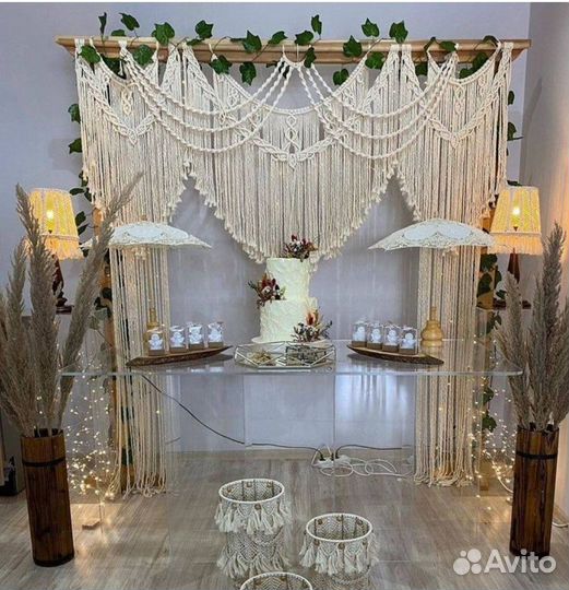 Макраме штора 2,5-3 м