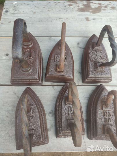 Утюг чугунный старинный