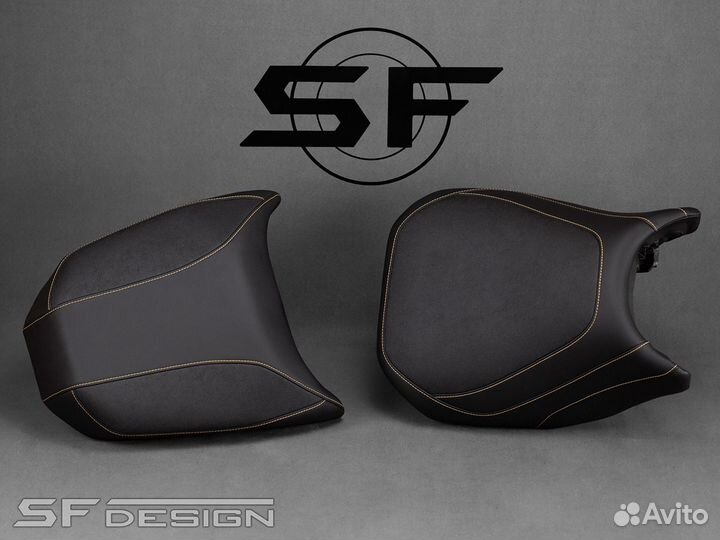 Сиденье для BMW R1250GS Yellow Marking Black Cards