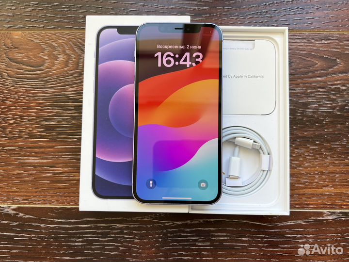 iPhone 12 256gb purple Ростест sim/esim