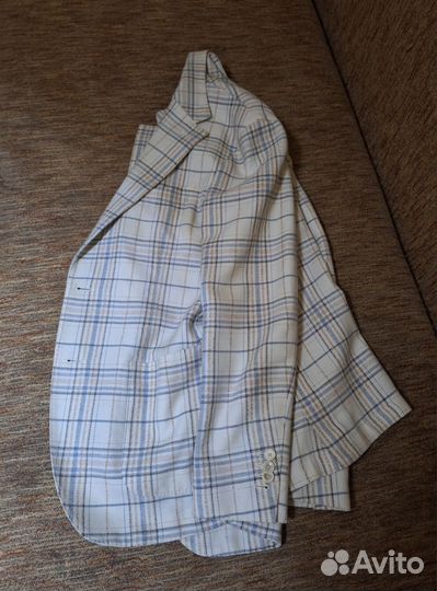 Мужской lardini пиджак белый в клетку