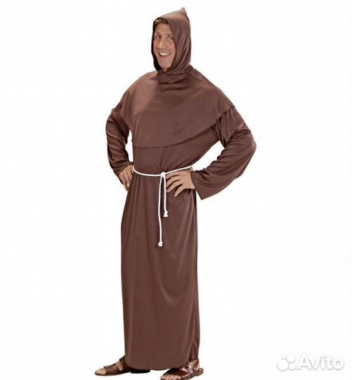 Костюм Монаха с капюшоном коричневый