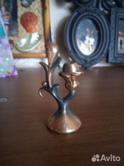 Подсвечник маленький из бронзы