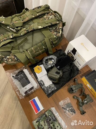 Активные наушники такический комплект