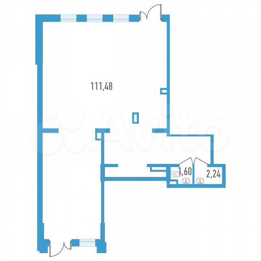 Продам помещение свободного назначения, 115 м²