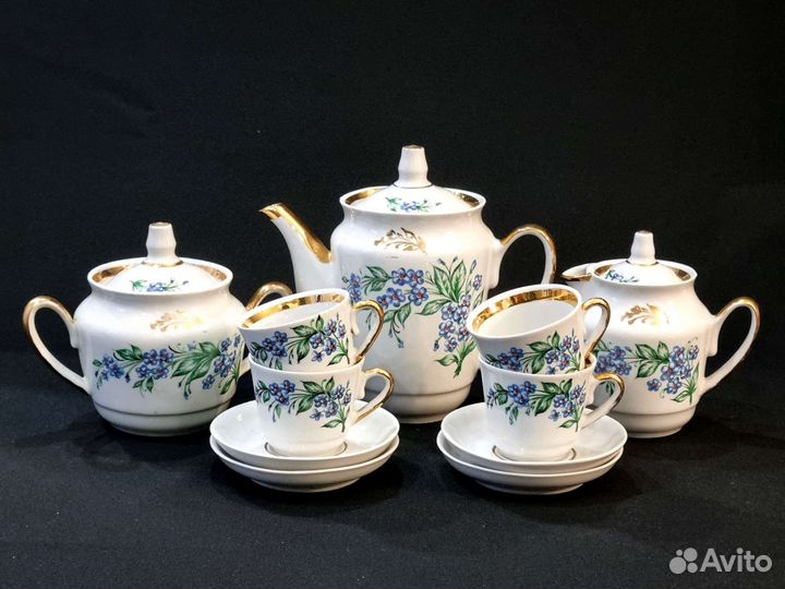 Кофейный сервиз Городницкий фарфоровый завод СССР