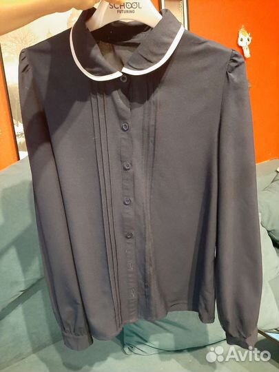 Синяя школьная форма для девочки пакетом, 152