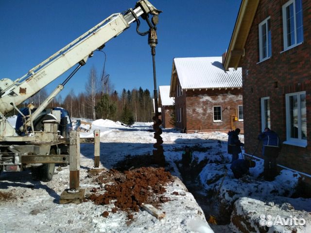 Ямобур, фундамент, винтовые сваи, лэп