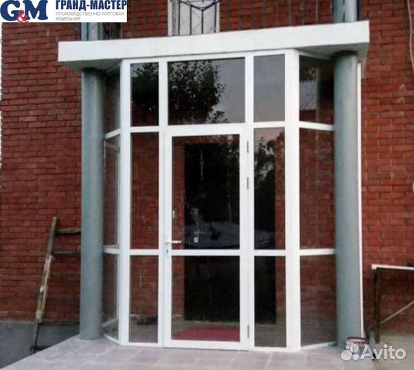 Входная группа из профиля сиал alu