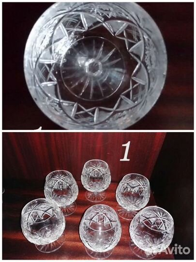 Хрусталь стекло рюмки фужеры СССР