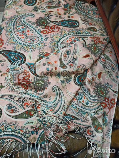 Палантин etro хлопок/шерсть италия