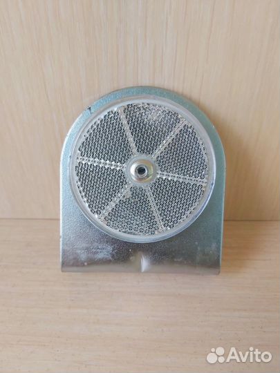 Отражатель на прицеп белый круглый на кронштейне