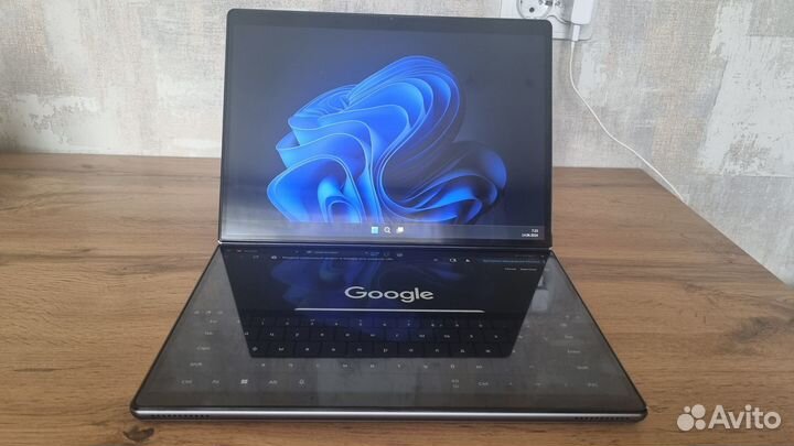 Ноутбук с двумя мониторами