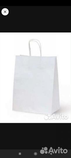 Крафт пакет белый
